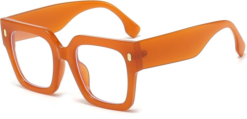Breaksun Fashion Oversized Blue Light Blocking Glasses for Women Men Trendy Big Square Frame Computer Eyeglasses - Image 1